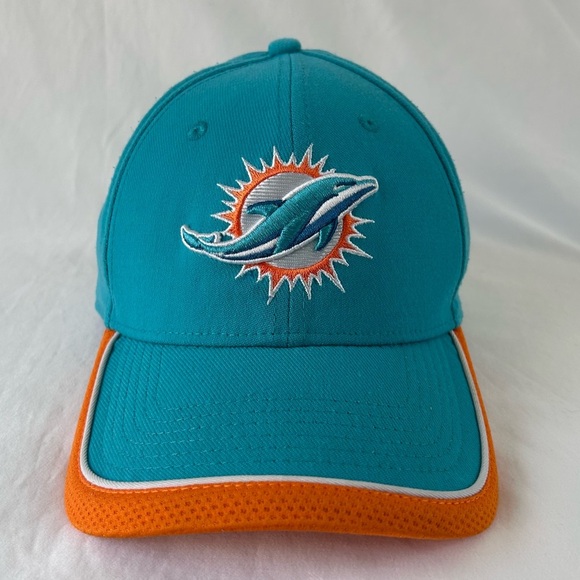 Miami Dolphins New Era 39thirty NFL Football Cap Hat Stretch Fit Small/Medium - Picture 1 of 9